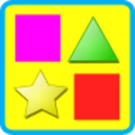 colors and shapes for kids android application logo